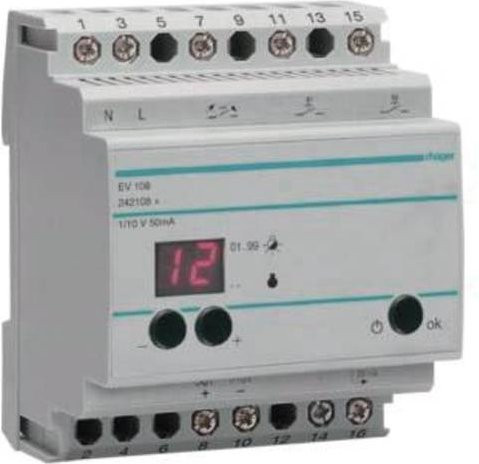 Hager EV108 Fernsteuergerät in Weiß - Bild 1