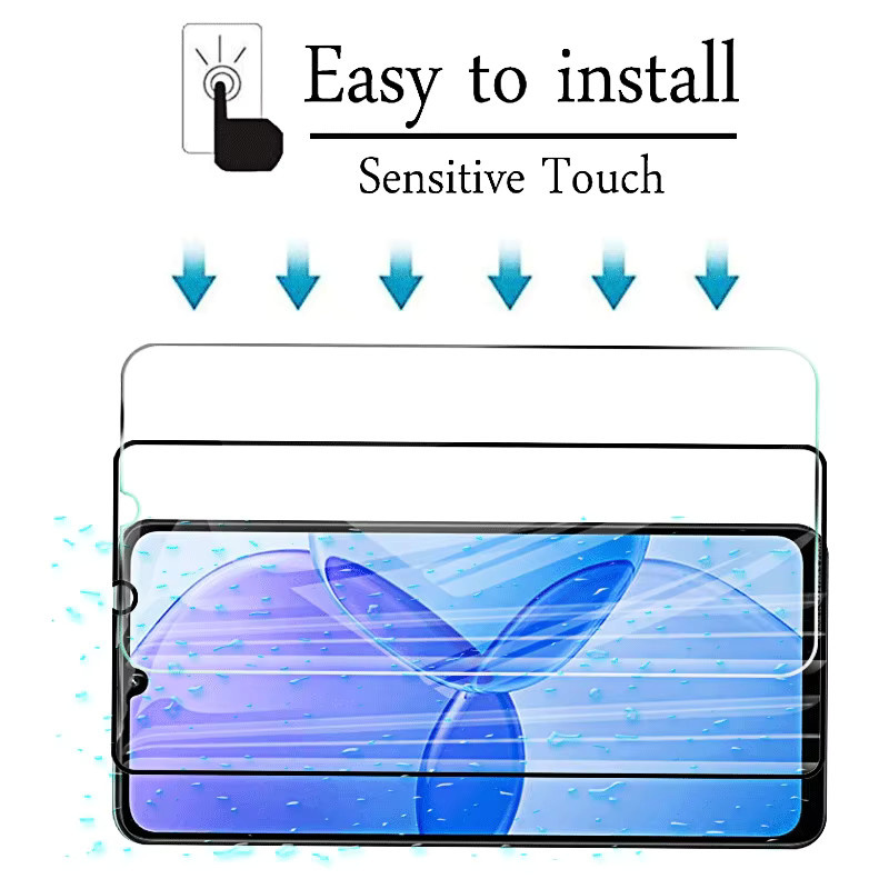 Xiaomi Displayschutz aus gehärtetem Glas für Redmi 13R 13C 5G und Redmi Note 13 12 11 10 9 8 Pro 12c 10c 9c inkl. Kameraobjektivfolie, transparent - Bild 3