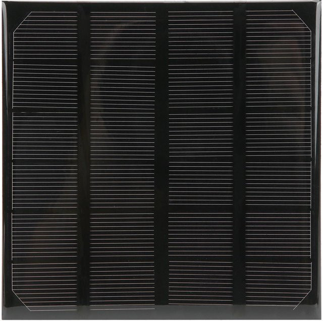 Mini Monokristallines Silizium Solar Panel Modul 2W 6V Schwarz für Outdoor Camping und Batterie Ladegerät - Bild 1