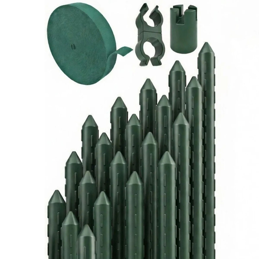 TTL GARDEN Rankstäbe 20er Set, Grün, Kunststoffbeschichteter Stahl, Höhe: 90 cm - Bild 2