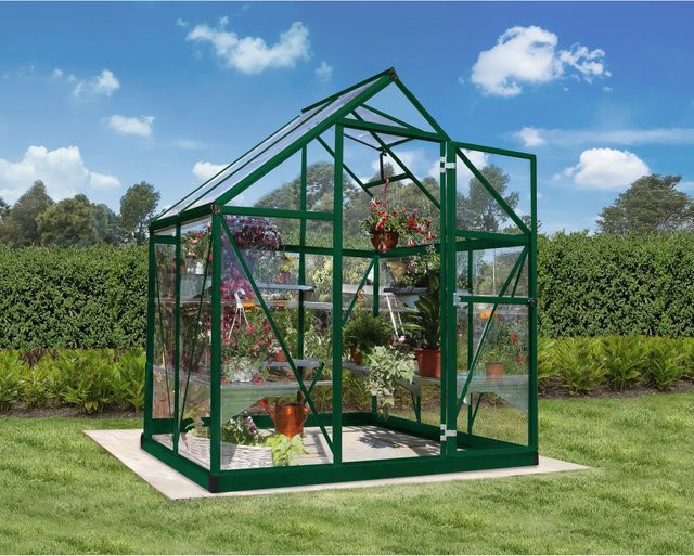 Palram - Canopia Gewächshaus Grün mit Fundamentrahmen und Polycarbonat-Platten, 2,3 m² - Bild 1