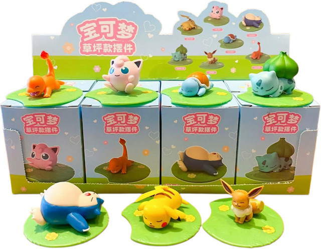 Pokémon Anime Actionfiguren Pikachu Snorlax Eevee Charmander, Mini-Modelle - Bild 1