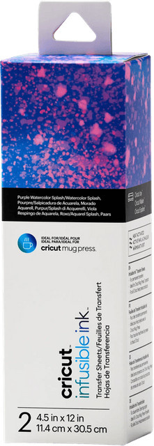 Cricut Infusible Ink Transferfolien 2er-Pack Aquarel Splash in Lila - Bild 1