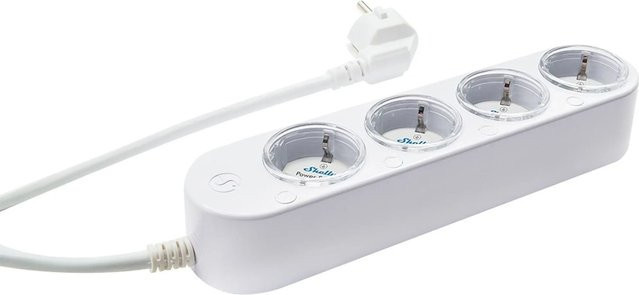 Shelly Smarte Steckdosenleiste Power Strip 4 Gen4 Weiß - Bild 1
