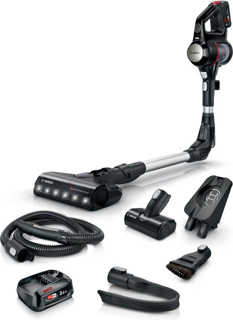 Bosch BCS712E Akku-Stielstaubsauger schwarz mit LED-Scheinwerfer und Wandhalterung - Bild 1