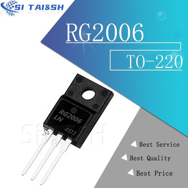 10 Stück RG2006LN TO-220F Leistungstransistor 600V 20A in Schwarz von Si Tai&SH - Bild 1