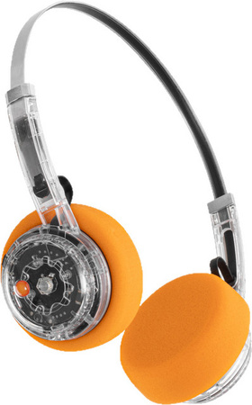 YITHOR Bluetooth-Kopfhörer transparent blau mit Fidget-Taste und integriertem Mikrofon für Android und iOS