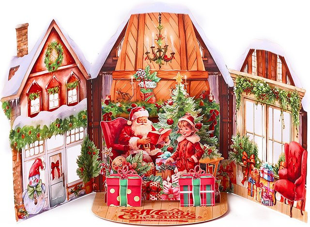Opjoys 3D-Pop-Up-Grußkarte im Cottage-Stil, bunte Überraschungs-Faltkarte für Geburtstag, Muttertag oder Jahrestag - Bild 1