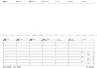 ZETTLER Querkalender Giganta XXL 2027 Wochenkalender für Professionals in Green, Black und White - Bild 1