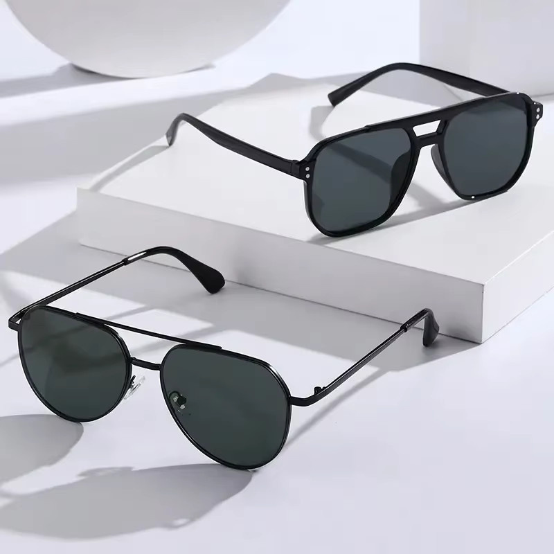 Hindfield Sonnenbrille Aviator, Vollrand, Unisex, Schwarz - Bild 3