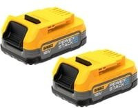 DeWalt Powerstack Akku 18V 1,7Ah 2er-Set Gelb DCBP034E2-XJ - Bild 1