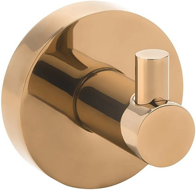 Brillantbad BORAL Kleiderhaken aus Messing in Gold und Kupfer poliert, B/T/H: 5,5 x 5,5 x 5,0 cm - Bild 1