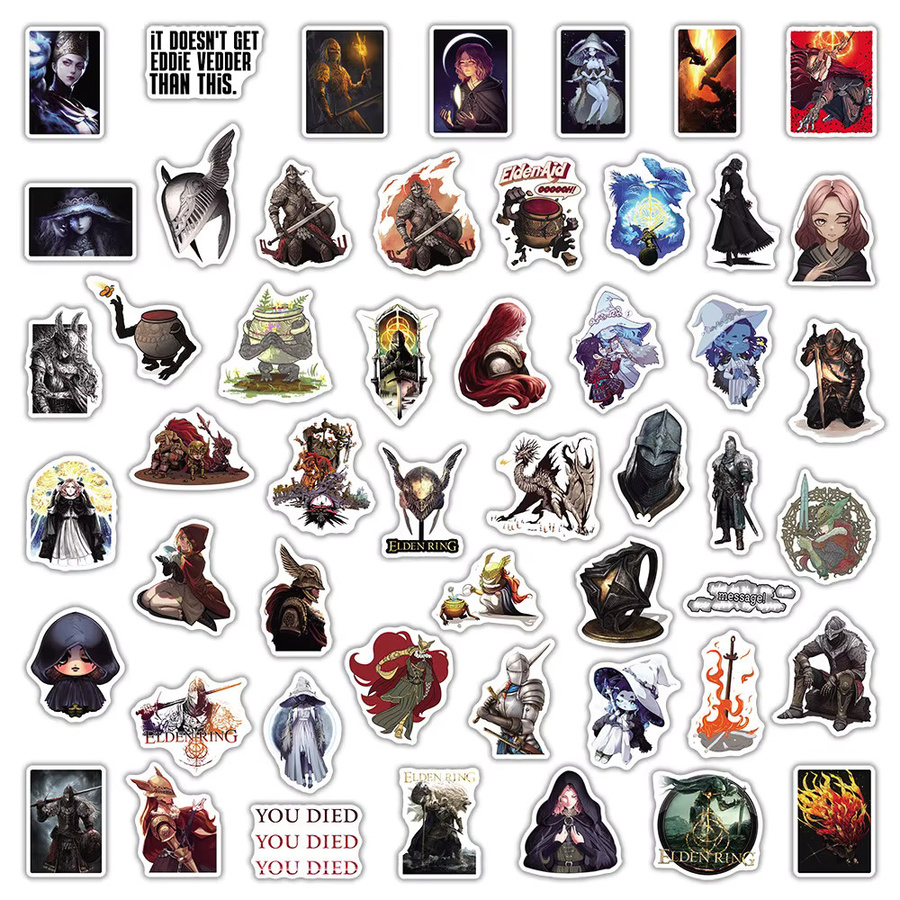 Rspctou Elden Ring Graffiti Aufkleber, Fantasy, Bunt / Mehrfarbig - Bild 3
