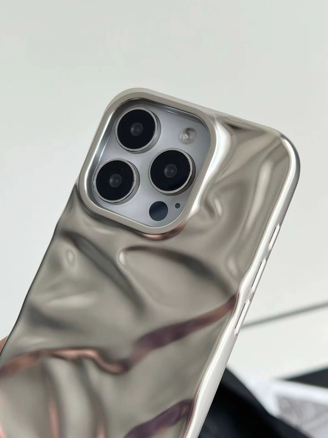 NUCWIN Handyhülle mit 3D-Wellenmuster in Blau für iPhone 11 bis iPhone 17 Pro Max und Air - Bild 5