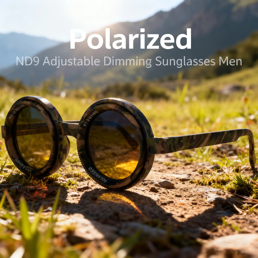 GENTLE LIU ND9 Sonnenbrille, rund, Vollrand, Kunststoff, Herren, polarisiert - Bild 3