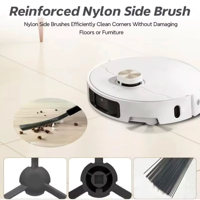 Dreame L40 Ultra AE und D20 Ultra Roboterstaubsauger Zubehör-Set mit Hauptbürsten, Seitenbürsten, Wischtüchern, HEPA-Filtern und Staubbeuteln - Bild 2