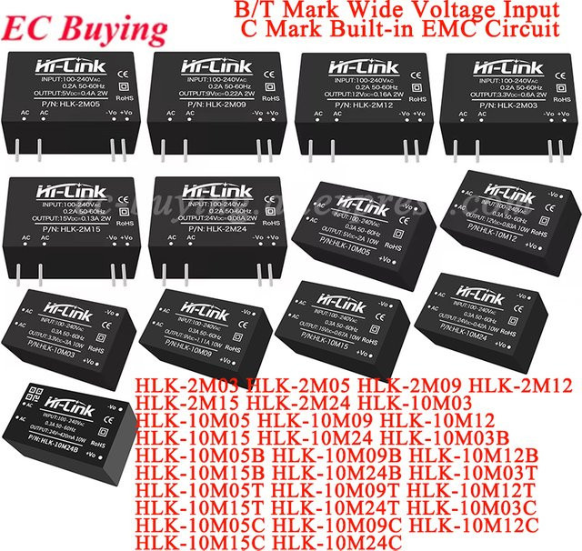 EC Buying HLK-10M AC-DC Isolation Schalter Power Modul 10W Schwarz - Bild 1