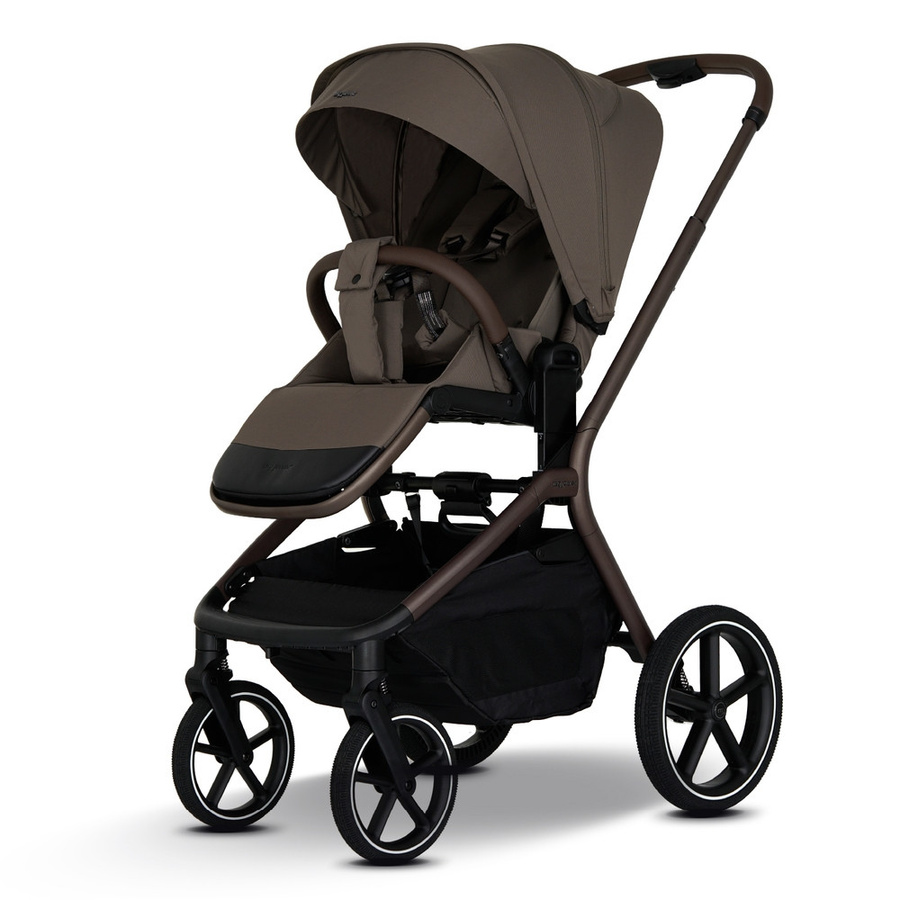My Junior MAVI 2in1 Kombi-Kinderwagen Starter-Set in Mocca Brown mit Babywanne und Sportsitz - Bild 2