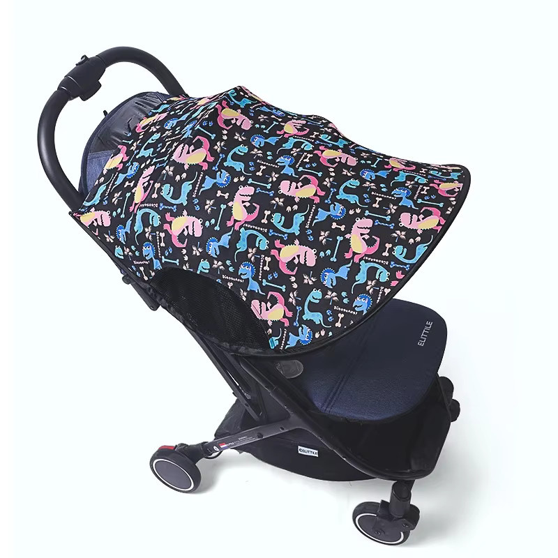 Universelle Kinderwagen Sonnenschutz Abdeckung mit UV-Schutz und verlängertem Baldachin in Multicolor - Bild 1