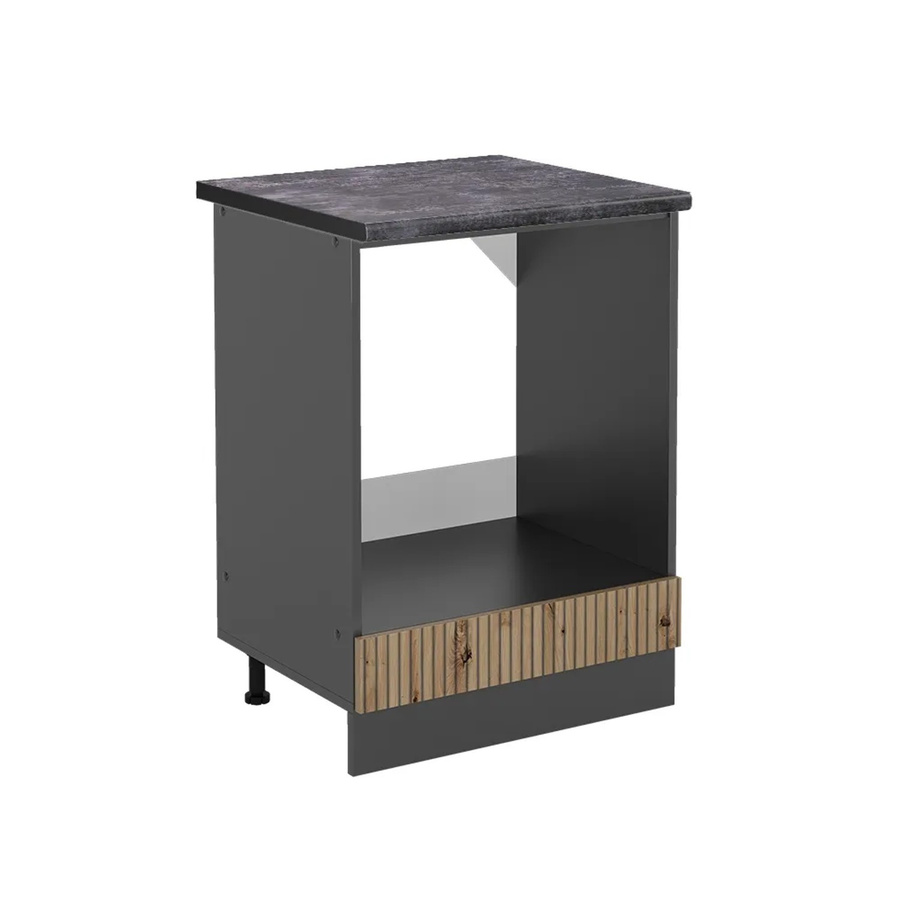 Vicco Herdbauschrank R-Line in Artisan-Eiche und Anthrazit, Breite: 60 cm, Höhe: 81,6 cm, Tiefe: 60 cm - Bild 2