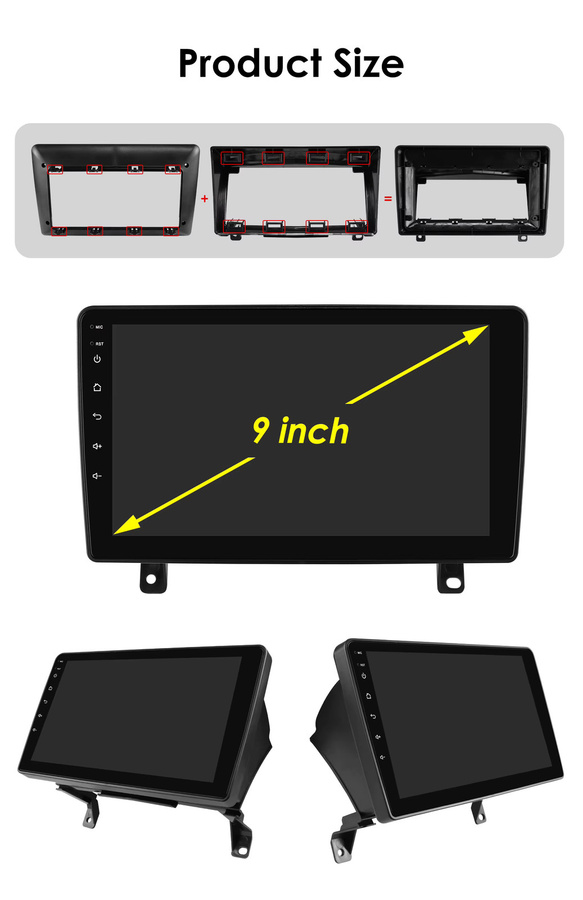 Hizpo Android 14 Auto Radio für Opel Astra H 2006-2014 mit 8GB RAM, 128GB Speicher, GPS, 4G, Bluetooth, DSP, Carplay und 360 Kamera in Schwarz - Bild 5