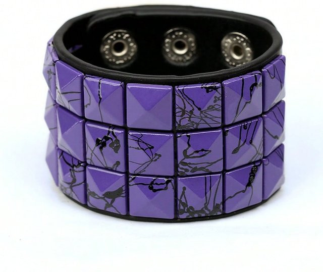 MTMA Herrenarmband, Kunstleder, violett - Bild 1