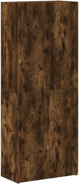 vidaXL Aktenschrank aus Holzwerkstoff in Räuchereiche, Farbe Braun, B/T/H: 60 x 32 x 153 cm - Bild 1