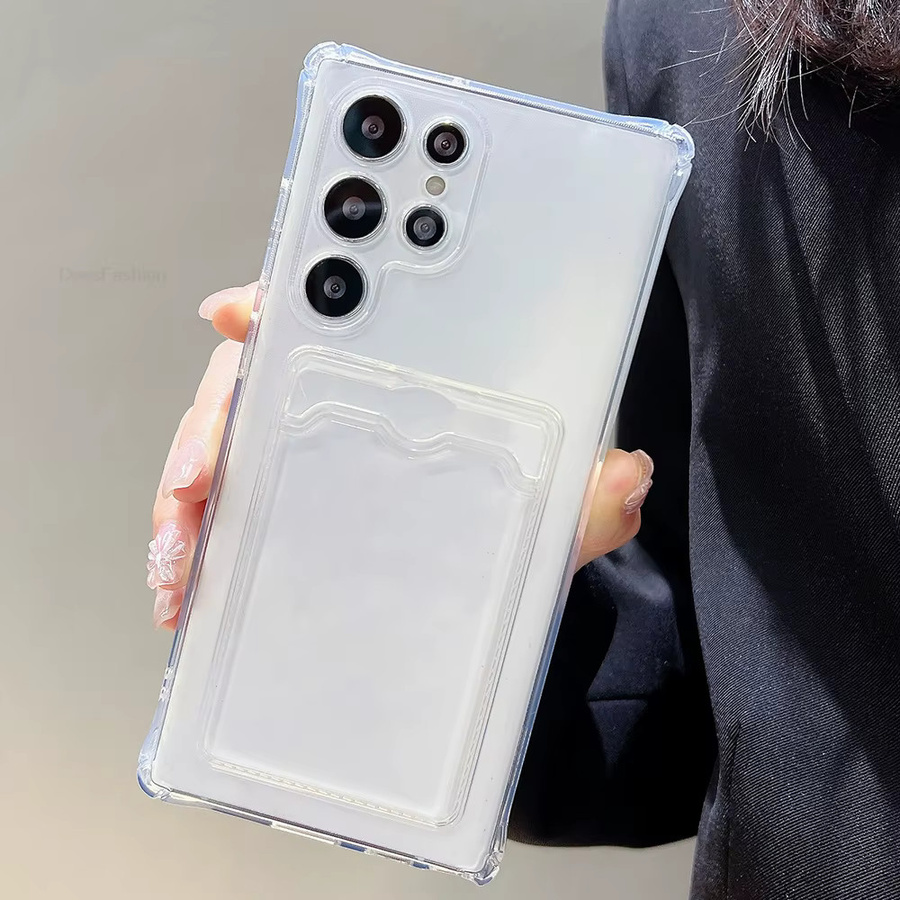 Transparente stoßfeste Kartenfach-Schutzhülle für Xiaomi Redmi Note 13 Pro 5G und weitere Modelle - Bild 2