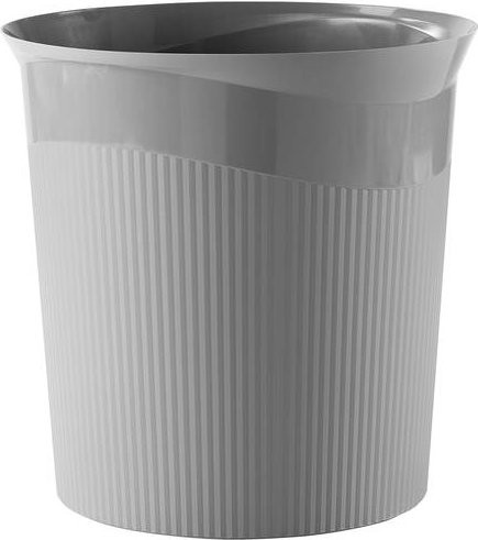 HAN Re-LOOP Papierkorb aus Recycling-Kunststoff, 13 l, Dunkelgrau, Durchmesser: 28,8 cm, Höhe: 28,7 cm - Bild 1