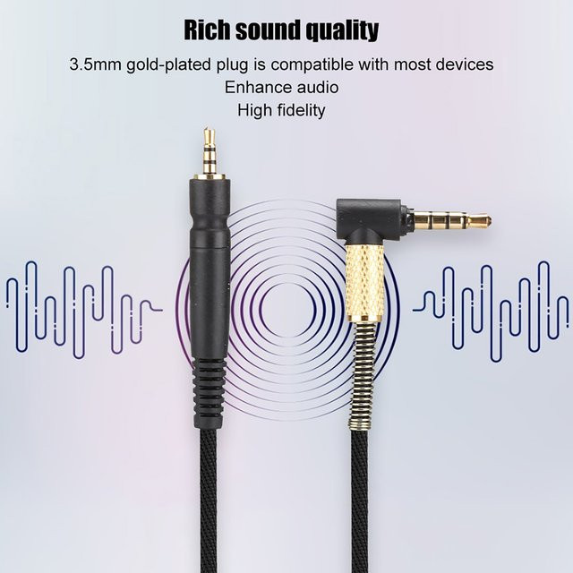 Sennheiser Gaming-Kopfhörerkabel mit 3,5 mm Klinkenanschluss in Schwarz für G4ME ONE, PC 373D, PC37X, GSP350, GSP500 und GSP600 Headsets - Bild 1