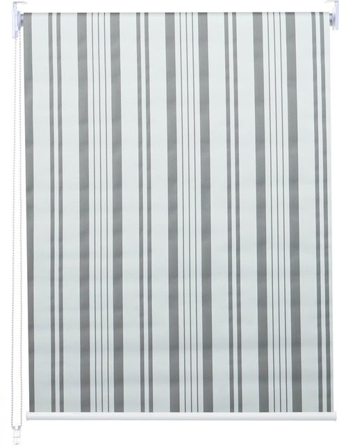 MCW Rollo MCW-D52 Seitenzugrollo zur Verdunkelung, blickdicht, grau/weiß, B: 100 cm, H: 230 cm - Bild 1