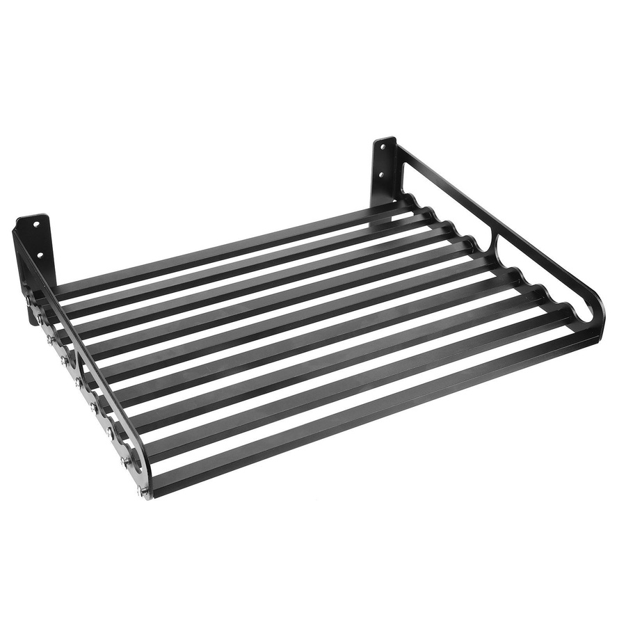 Aimo Wandmontiertes Mikrowellenregal aus Metall in Schwarz Matt, B/H: 50 x 40 cm - Bild 2