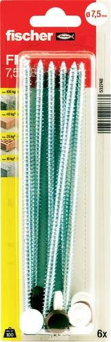 Fischer Fensterrahmendübel FFS in Weiß, Breite: 7,5 mm, Länge: 182 mm - Bild 1