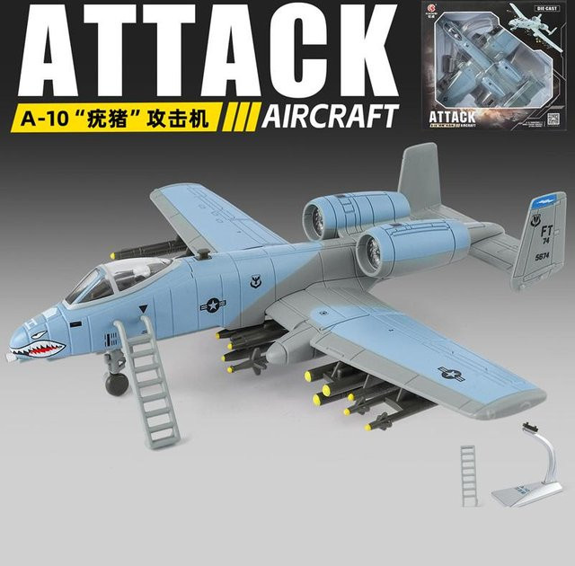 Linyi toy car Legierung A-10 Warthog Strategischer Bomber, Modell, Metall, mit Sound und Licht, ab 14 Jahren - Bild 1