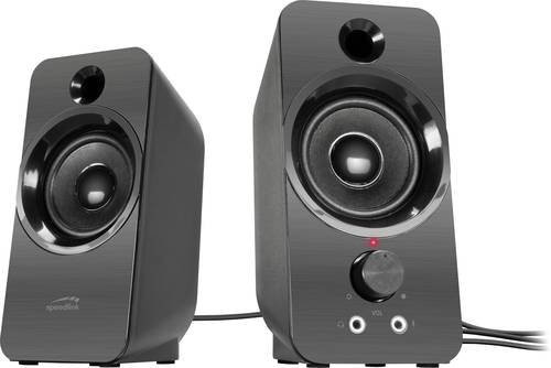 Speedlink DAROC 2.0 Stereo PC-Lautsprecher, Schwarz, 6 W, USB-C und 3,5 mm Klinke - Bild 2
