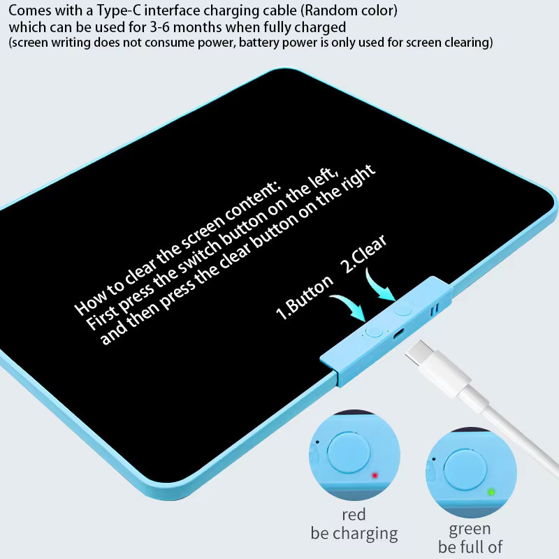 LCD Zeichnung Tablet, Handschrift Schreibtafel, Lernen & Bildung - Bild 3