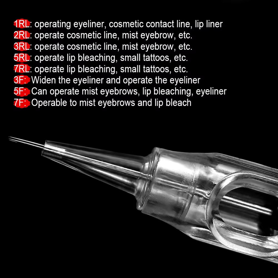 Raiuleko Tattoo Patronen Nadeln für Permanent Make-Up, 10-100 Stk. - Bild 1
