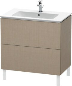 Duravit Waschtischunterschrank L-Cube in Leinen/Beige, stehend mit 2 Auszügen, B: 82 cm, T: 48,1 cm, H: 70,4 cm - Bild 1