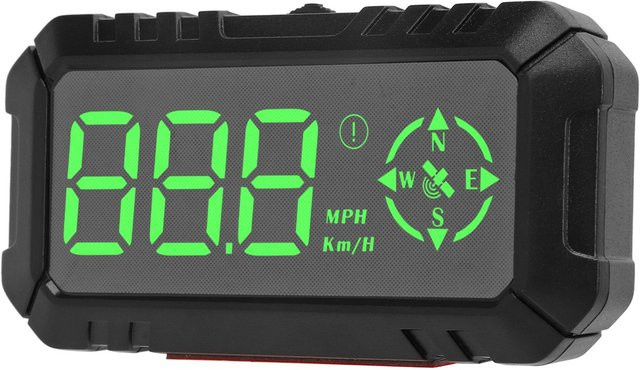 Koogeelife GPS HUD Auto Head-Up Display mit Tacho, Kompass und Müdigkeitswarnung in Grau - Bild 1