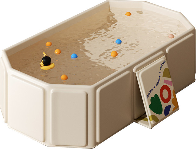 Faltbare und tragbare Kinderbadewanne in Grün für Kleinkinder von 0 bis 5 Jahren - Bild 1
