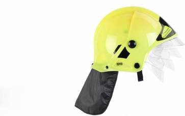 Klein Theo Feuerwehrhelm mit Visier, neon - Bild 1