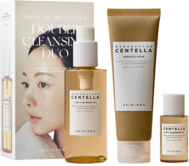 SKIN1004 Madagaskar Centella Ampullenschaum, 125 ml, Leichtes Reinigungsöl, 200 ml - Bild 1