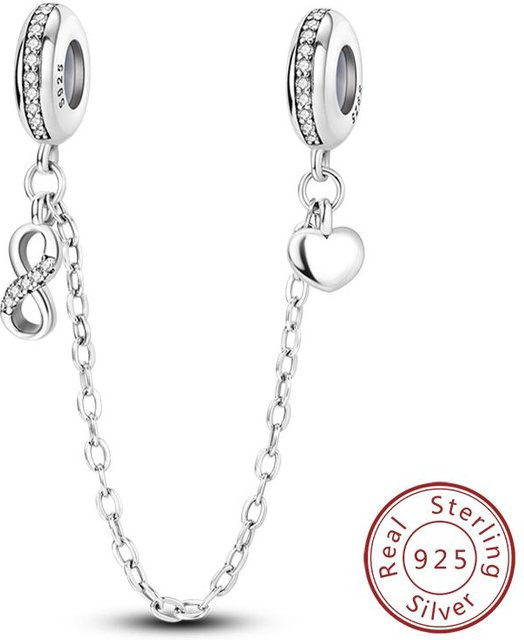 Anhänger Clip, 925 Silber, Perle, Zirkonia, Damen - Bild 1