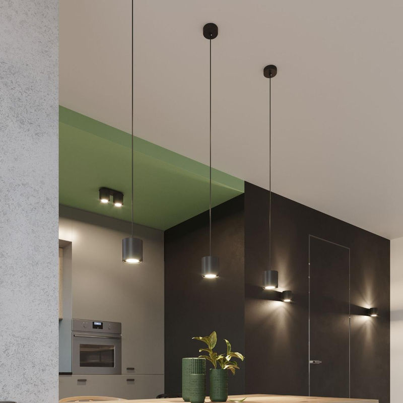 SLV Pendelleuchte Orbis Schwarz Aluminium GU10 Minimalistisch - Bild 5