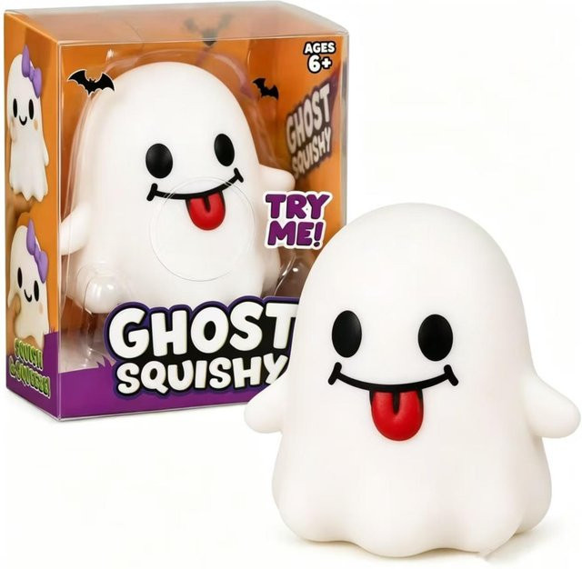 Halloween Geist Kürbis Squishy Spielzeug Set, Stressabbau Fidget Spielzeug - Bild 1