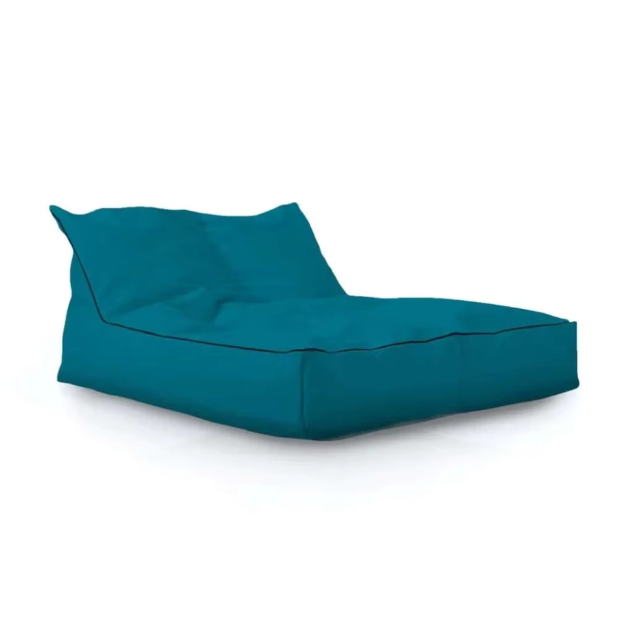 OTAUTAU Outdoor-Sitzsack-Abdeckung für Pouf und Liege, Grau-Türkis, B/H/T: 150 x 80 x 2 cm - Bild 5