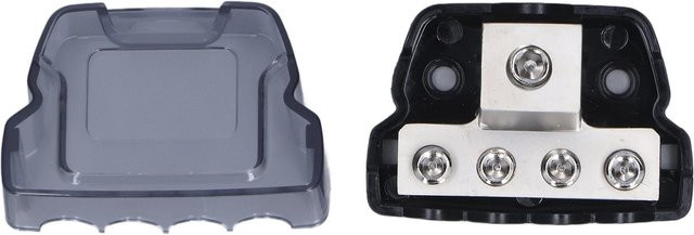 CosyHome 4-Wege Stromverteilerblock als Sicherungshalter und Masseverteiler für Auto Audio Verstärker in Grau - Bild 1