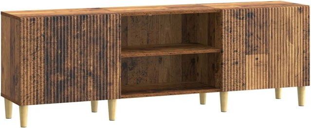 vidaXL TV-Schrank aus Holzwerkstoff in Altholz-Optik, Braun, B/T/H: 150 x 31 x 50 cm - Bild 1
