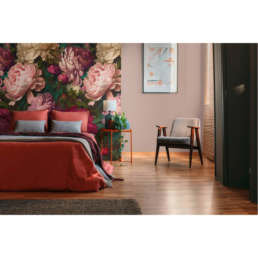 Livingwalls Fototapete Floral Vintage in Rot Rosa Pink, Breite: 280 cm, Höhe: 159 cm - Bild 2