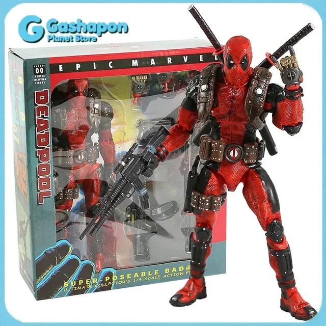 Kaiyodo Amazing Yamaguchi Revoltech Deadpool Actionfigur, Marvel - Bild 1